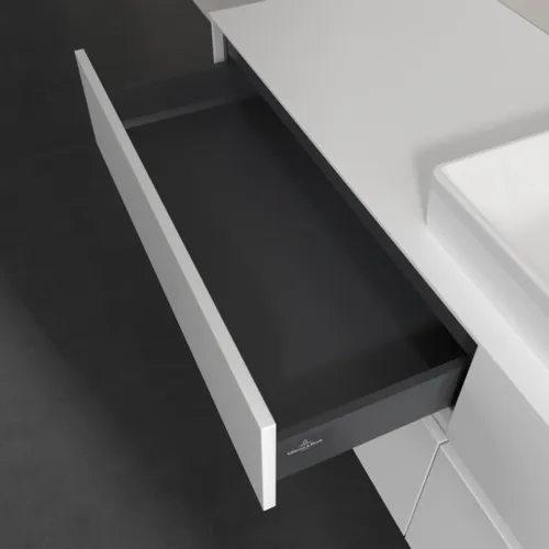 Bild von VILLEROY BOCH Collaro Waschbeckenunterschrank, mit Beleuchtung, 4 Auszüge, 1600 x 548 x 500 mm, White Matt / White Matt #C027B0MS