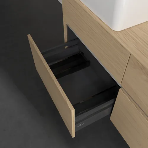 Bild von VILLEROY BOCH Collaro Waschbeckenunterschrank, mit Beleuchtung, 4 Auszüge, 1200 x 548 x 500 mm, Nordic Oak / Nordic Oak #C042B0VJ