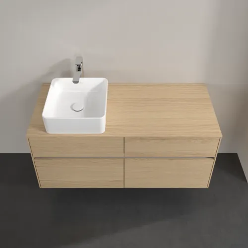 Bild von VILLEROY BOCH Collaro Waschbeckenunterschrank, mit Beleuchtung, 4 Auszüge, 1200 x 548 x 500 mm, Nordic Oak / Nordic Oak #C042B0VJ