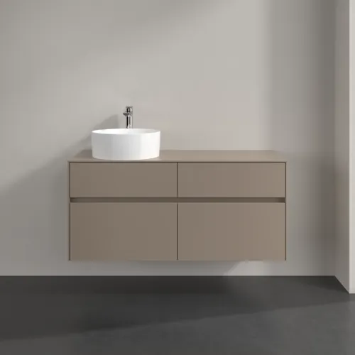 VILLEROY BOCH Collaro Waschbeckenunterschrank, mit Beleuchtung, 4 Auszüge, 1200 x 548 x 500 mm, Taupe / Taupe #C042B0VM, Bild 3