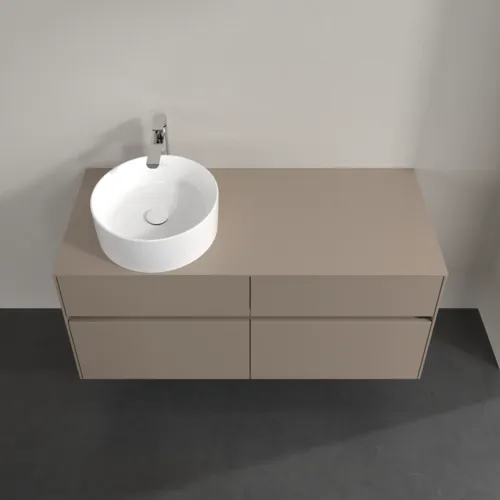 VILLEROY BOCH Collaro Waschbeckenunterschrank, mit Beleuchtung, 4 Auszüge, 1200 x 548 x 500 mm, Taupe / Taupe #C042B0VM, Bild 4