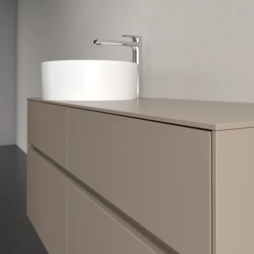 VILLEROY BOCH Collaro Waschbeckenunterschrank, mit Beleuchtung, 4 Auszüge, 1200 x 548 x 500 mm, Taupe / Taupe #C042B0VM, Bild 6