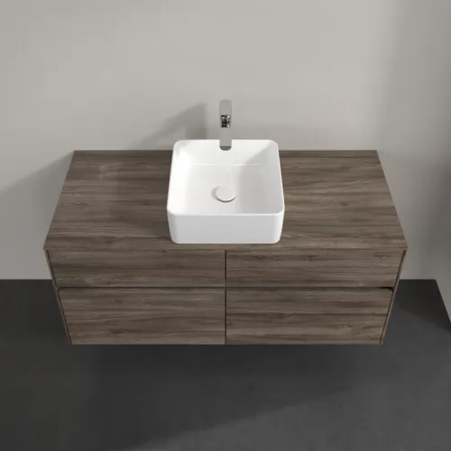 VILLEROY BOCH Collaro Waschbeckenunterschrank, mit Beleuchtung, 4 Auszüge, 1200 x 548 x 500 mm, Stone Oak #C041B0RK, Bild 4
