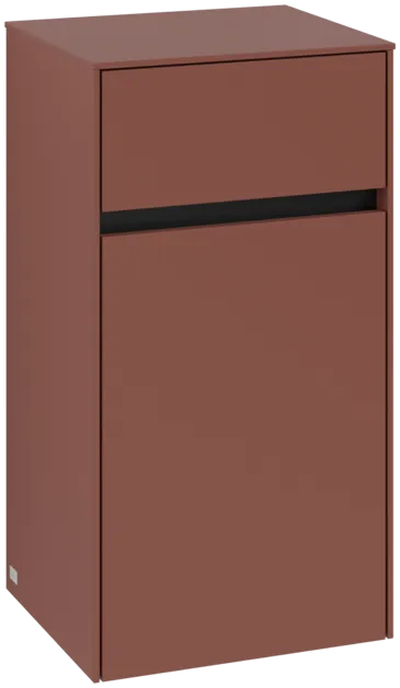 εικόνα του VILLEROY BOCH Collaro Side cabinet, 1 door, 1 drawer, 404 x 748 x 349 mm, Wine Red / Wine Red #C03201AH