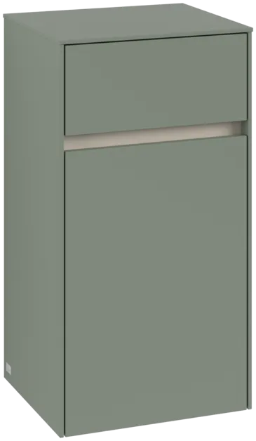 εικόνα του VILLEROY BOCH Collaro Side cabinet, 1 door, 1 drawer, 404 x 748 x 349 mm, Soft Green / Soft Green #C03201AF