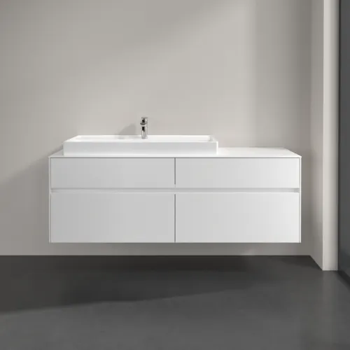 Bild von VILLEROY BOCH Collaro Waschbeckenunterschrank, 4 Auszüge, 1600 x 548 x 500 mm, White Matt / White Matt #C02900MS