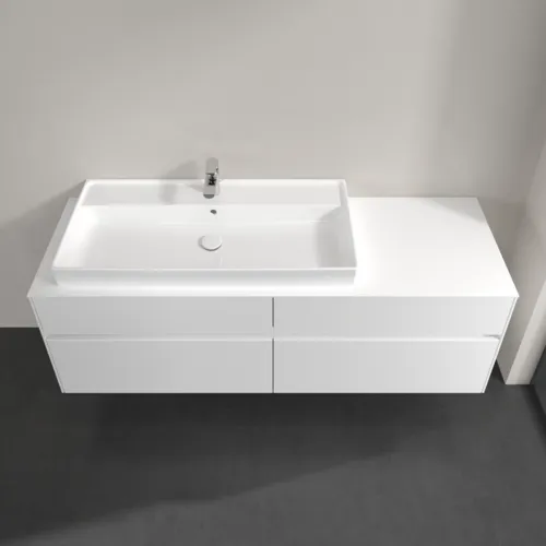 Bild von VILLEROY BOCH Collaro Waschbeckenunterschrank, 4 Auszüge, 1600 x 548 x 500 mm, White Matt / White Matt #C02900MS