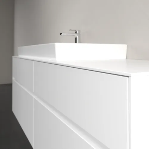 Bild von VILLEROY BOCH Collaro Waschbeckenunterschrank, 4 Auszüge, 1600 x 548 x 500 mm, White Matt / White Matt #C02900MS