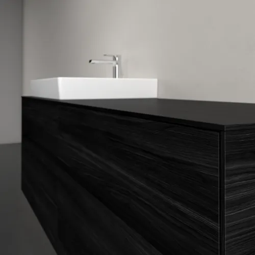 Bild von VILLEROY BOCH Collaro Waschbeckenunterschrank, mit Beleuchtung, 4 Auszüge, 1600 x 548 x 500 mm, Black Oak / Black Oak #C022B0AB