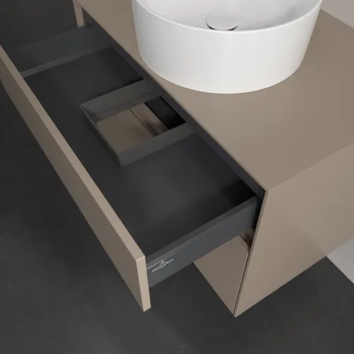 VILLEROY BOCH Collaro Waschbeckenunterschrank, 2 Auszüge, 800 x 548 x 500 mm, Taupe / Taupe #C03700VM, Bild 7