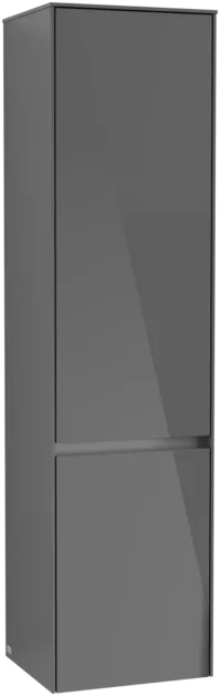Obrázek VILLEROY BOCH Vysoká skříň Collaro, 2 dveře, 404 x 1538 x 349 mm, lesklá šedá / lesklá šedá #C03301FP