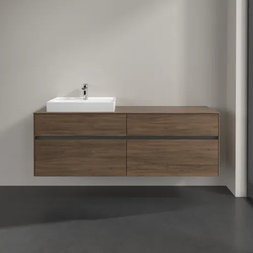 Bild von VILLEROY BOCH Collaro Waschbeckenunterschrank, 4 Auszüge, 1600 x 548 x 500 mm, Arizona Oak / Arizona Oak #C02200VH