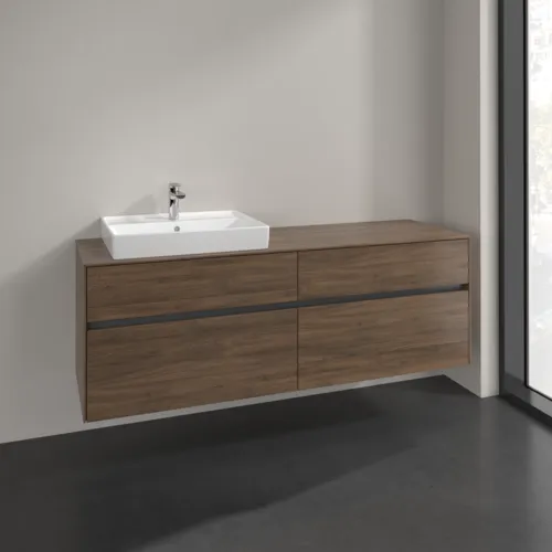 Bild von VILLEROY BOCH Collaro Waschbeckenunterschrank, 4 Auszüge, 1600 x 548 x 500 mm, Arizona Oak / Arizona Oak #C02200VH