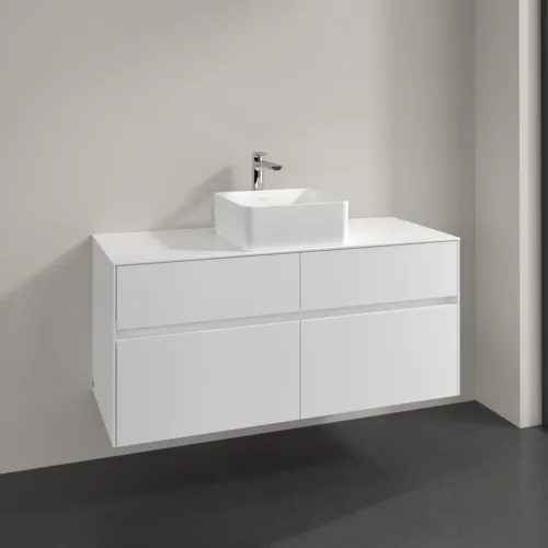 VILLEROY BOCH Collaro Waschbeckenunterschrank, 4 Auszüge, 1200 x 548 x 500 mm, White Matt / White Matt #C04100MS, Bild 2