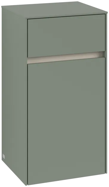 VILLEROY BOCH Collaro Side cabinet, 1 door, 1 drawer, 404 x 748 x 349 mm, Soft Green / Soft Green #C03200AF resmi