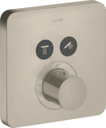Bild von HANSGROHE AXOR ShowerSolutions Thermostat Unterputz softsquare für 2 Verbraucher #36707820 - Brushed Nickel