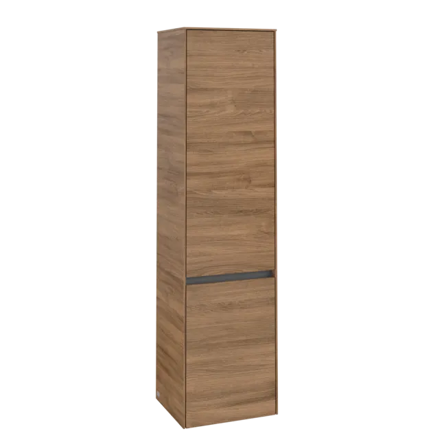 Зображення з  VILLEROY BOCH Collaro Tall cabinet, 2 doors, 404 x 1538 x 349 mm, Oak Kansas #C03301RH