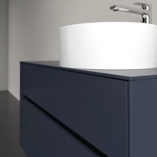 Bild von VILLEROY BOCH Collaro Waschbeckenunterschrank, mit Beleuchtung, 2 Auszüge, 1000 x 548 x 500 mm, Marine Blue / Marine Blue #C040B0VQ