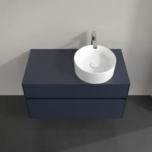 Bild von VILLEROY BOCH Collaro Waschbeckenunterschrank, mit Beleuchtung, 2 Auszüge, 1000 x 548 x 500 mm, Marine Blue / Marine Blue #C040B0VQ