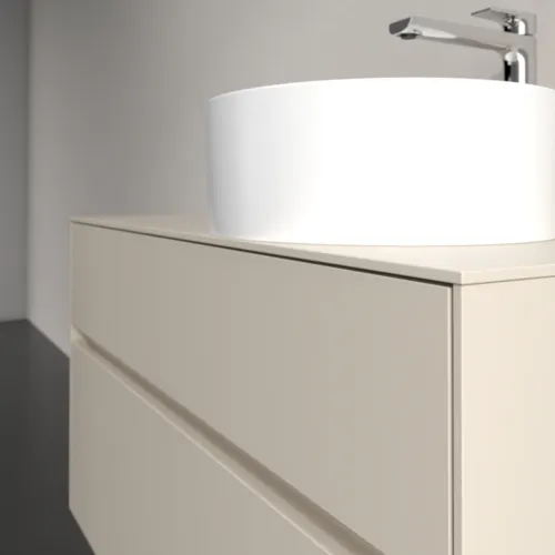 VILLEROY BOCH Collaro Waschbeckenunterschrank, mit Beleuchtung, 2 Auszüge, 1000 x 548 x 500 mm, Cashmere Grey / Cashmere Grey #C040B0VN, Bild 6