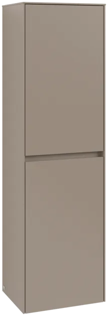 Obrázek VILLEROY BOCH Vysoká skříň Collaro, 2 dveře, 454 x 1538 x 349 mm, taupe / taupe #C03401VM