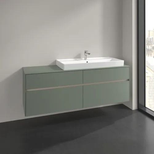Bild von VILLEROY BOCH Collaro Waschbeckenunterschrank, 4 Auszüge, 1600 x 548 x 500 mm, Soft Green / Soft Green #C03000AF