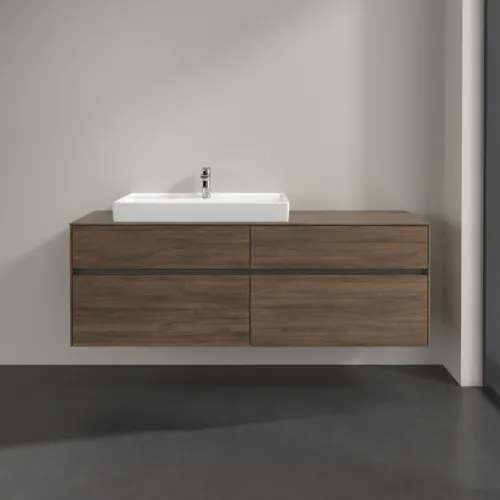 Bild von VILLEROY BOCH Collaro Waschbeckenunterschrank, 4 Auszüge, 1600 x 548 x 500 mm, Arizona Oak / Arizona Oak #C02600VH