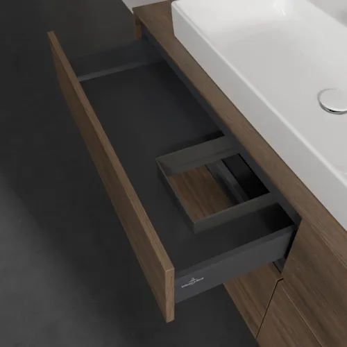 Bild von VILLEROY BOCH Collaro Waschbeckenunterschrank, 4 Auszüge, 1600 x 548 x 500 mm, Arizona Oak / Arizona Oak #C02600VH