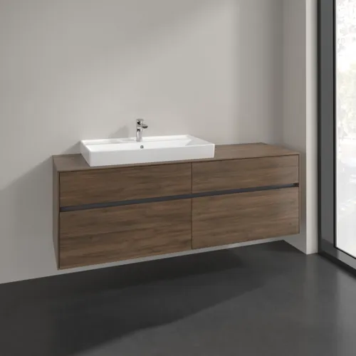 Bild von VILLEROY BOCH Collaro Waschbeckenunterschrank, 4 Auszüge, 1600 x 548 x 500 mm, Arizona Oak / Arizona Oak #C02600VH