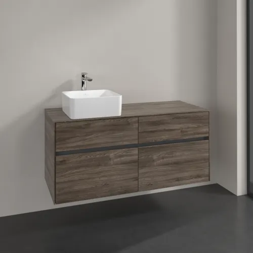 VILLEROY BOCH Collaro Waschbeckenunterschrank, 4 Auszüge, 1200 x 548 x 500 mm, Stone Oak #C04200RK, Bild 2