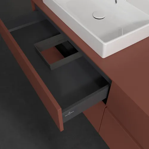 Bild von VILLEROY BOCH Collaro Waschbeckenunterschrank, 4 Auszüge, 1600 x 548 x 500 mm, Wine Red / Wine Red #C02200AH