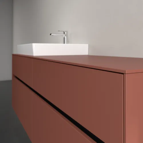 Bild von VILLEROY BOCH Collaro Waschbeckenunterschrank, 4 Auszüge, 1600 x 548 x 500 mm, Wine Red / Wine Red #C02200AH