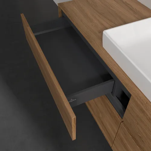 Bild von VILLEROY BOCH Collaro Waschbeckenunterschrank, 4 Auszüge, 1600 x 548 x 500 mm, Kansas Oak #C02500RH