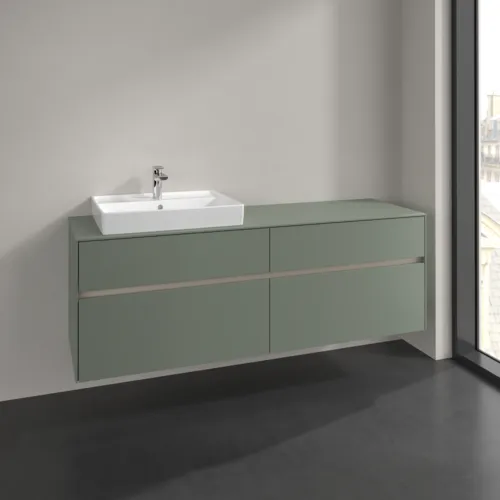 Bild von VILLEROY BOCH Collaro Waschbeckenunterschrank, 4 Auszüge, 1600 x 548 x 500 mm, Soft Green / Soft Green #C02200AF