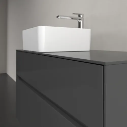 Bild von VILLEROY BOCH Collaro Waschbeckenunterschrank, 2 Auszüge, 1000 x 548 x 500 mm, Glossy Grey / Glossy Grey #C03900FP