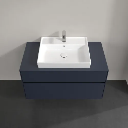 Bild von VILLEROY BOCH Collaro Waschbeckenunterschrank, 2 Auszüge, 1000 x 548 x 500 mm, Marine Blue / Marine Blue #C01900VQ