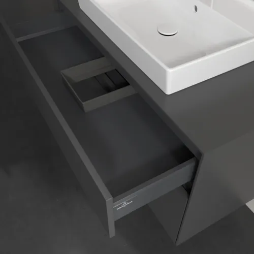 Bild von VILLEROY BOCH Collaro Waschbeckenunterschrank, 2 Auszüge, 1000 x 548 x 500 mm, Graphite / Graphite #C01900VR