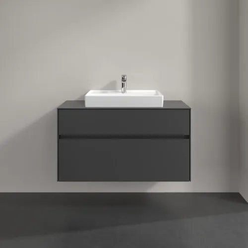 Bild von VILLEROY BOCH Collaro Waschbeckenunterschrank, 2 Auszüge, 1000 x 548 x 500 mm, Graphite / Graphite #C01900VR
