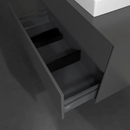 Bild von VILLEROY BOCH Collaro Waschbeckenunterschrank, 2 Auszüge, 1000 x 548 x 500 mm, Graphite / Graphite #C01900VR