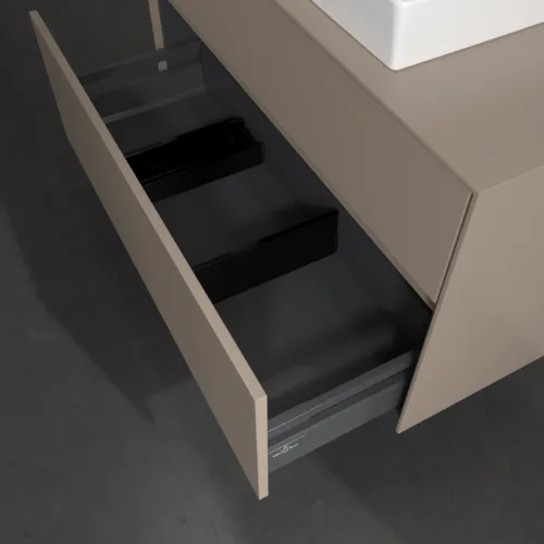 Bild von VILLEROY BOCH Collaro Waschbeckenunterschrank, 2 Auszüge, 1000 x 548 x 500 mm, Taupe / Taupe #C01900VM