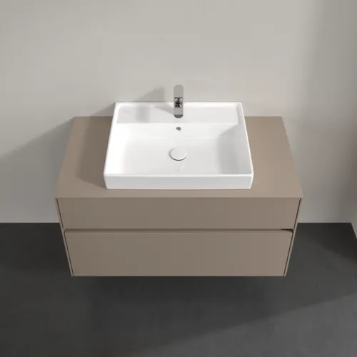 Bild von VILLEROY BOCH Collaro Waschbeckenunterschrank, 2 Auszüge, 1000 x 548 x 500 mm, Taupe / Taupe #C01900VM