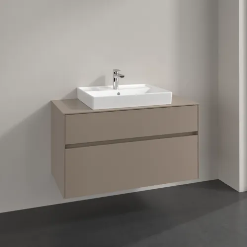 Bild von VILLEROY BOCH Collaro Waschbeckenunterschrank, 2 Auszüge, 1000 x 548 x 500 mm, Taupe / Taupe #C01900VM