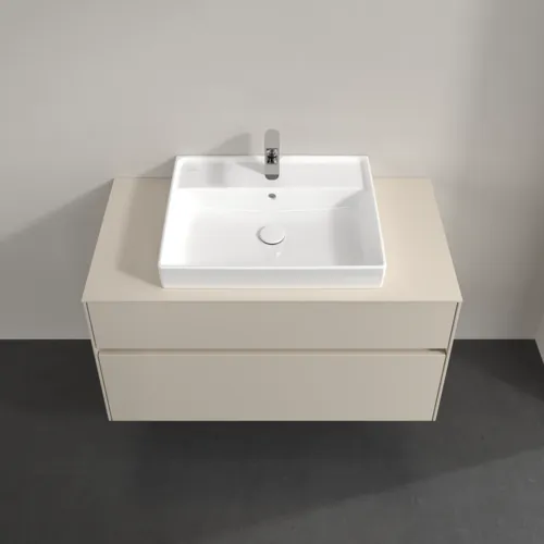 Bild von VILLEROY BOCH Collaro Waschbeckenunterschrank, 2 Auszüge, 1000 x 548 x 500 mm, Cashmere Grey / Cashmere Grey #C01900VN