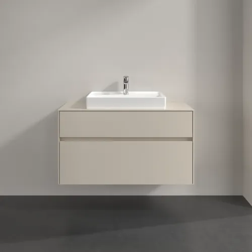 Bild von VILLEROY BOCH Collaro Waschbeckenunterschrank, 2 Auszüge, 1000 x 548 x 500 mm, Cashmere Grey / Cashmere Grey #C01900VN