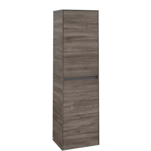Obrázek VILLEROY BOCH Vysoká skříň Collaro, 2 dveře, 454 x 1538 x 349 mm, dub kamenný #C03400RK
