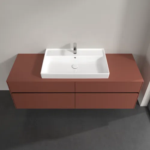 Bild von VILLEROY BOCH Collaro Waschbeckenunterschrank, 4 Auszüge, 1600 x 548 x 500 mm, Wine Red / Wine Red #C02800AH