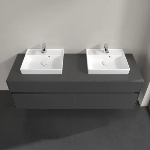Bild von VILLEROY BOCH Collaro Waschbeckenunterschrank, 4 Auszüge, 1600 x 548 x 500 mm, Glossy Grey / Glossy Grey #C02100FP