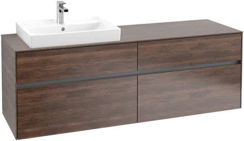 Picture of VILLEROY BOCH Collaro Vanity unit, with lighting, 4 pull-out compartments, 1600 x 548 x 500 mm, Arizona Oak / Arizona Oak #C022B0VH