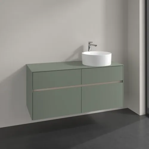 VILLEROY BOCH Collaro Waschbeckenunterschrank, 4 Auszüge, 1200 x 548 x 500 mm, Soft Green / Soft Green #C04300AF, Bild 2