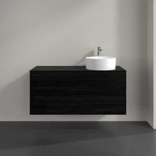 VILLEROY BOCH Collaro Waschbeckenunterschrank, 4 Auszüge, 1200 x 548 x 500 mm, Black Oak / Black Oak #C04300AB, Bild 3
